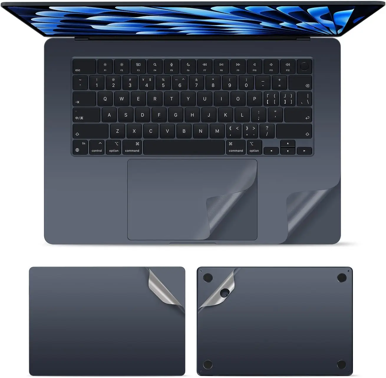 for MacBook 2023 Air 15 A2941 13 M2 A2681 Pro 14 16 M3 sticker protect film Palms Guard Rest Cover+Trackpad /body Protect Skin
