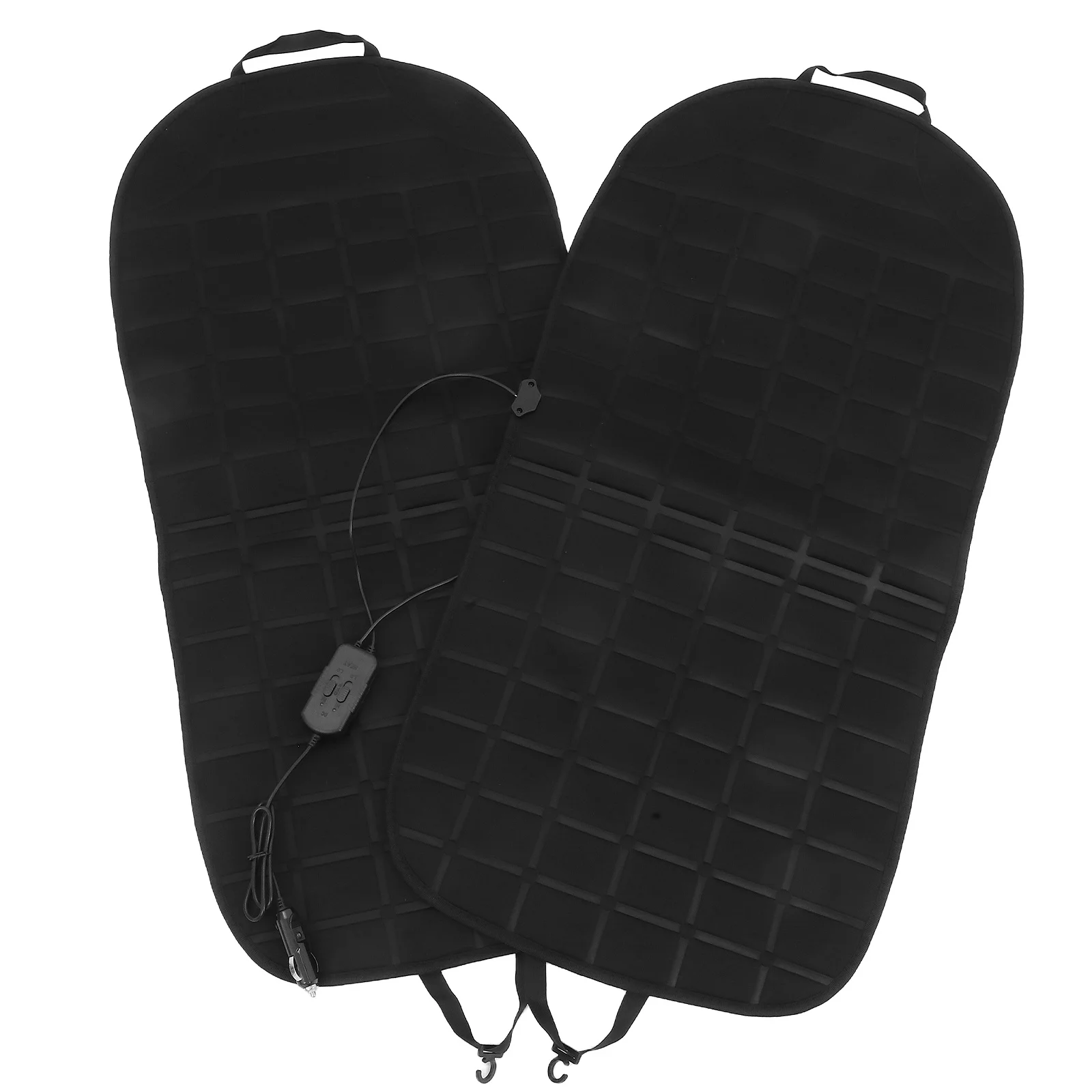 

2Pcs Heated Seat Cushion Winter Warm Cover Full Back Support Fast Heating Vehicle Office Home Chair Pad Winter Heated Chair Pad