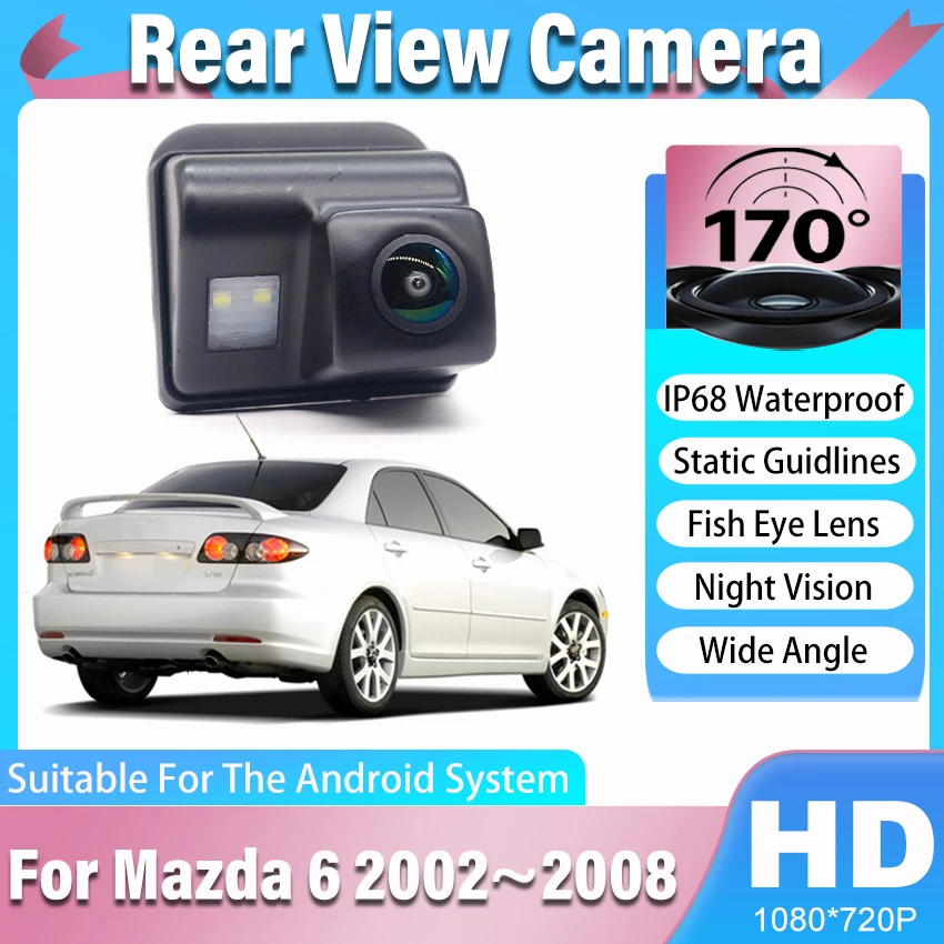 

Камера заднего вида для Mazda 6 Mazda6 2002 2003 2004 2005 2006 2007 2008 CCD HD ночное видение Водонепроницаемая парковочная камера заднего вида