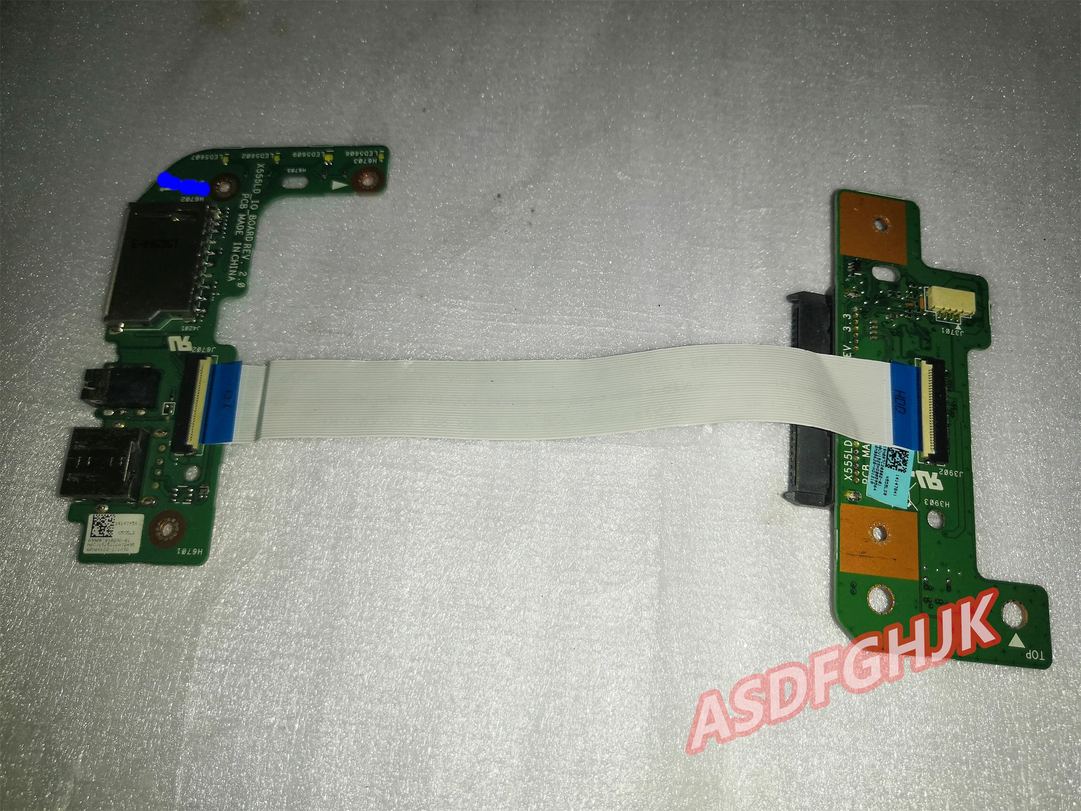 Genuine For Asus FL5800L FL5600L X555LD HDD BOARD rev 3.3 x555ld io board rev 2.0 usb board with cable  fully tested