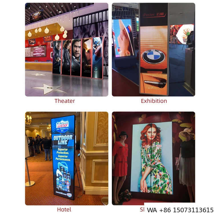 실내 이동식 LED 광고 스크린 - HD 신제품 디지털 사이니지 포스터