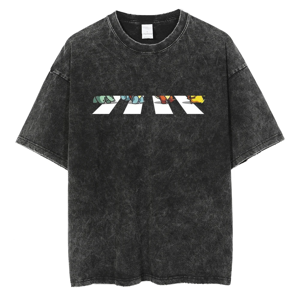 Herren Vinland Saga "I Have No Enemies" Grafik-T-Shirt Thorfinn Anime-Print Vintage Washed Oversized Casual Streetwear T-Shirt – Detail 23