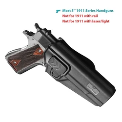 1911 OWB Holster For Colt 1911/Elite Force 1911/ Kimber 1911/Rock Island Armory 1911/Springfield 1911/Full Size 5''No Rail/Right