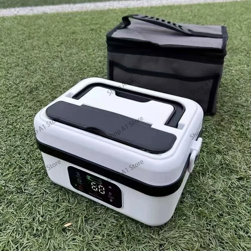 Cordless Heated Lunch Box, No Water Needed Electric Bento Box, Portable Food Warmer for Office Workers