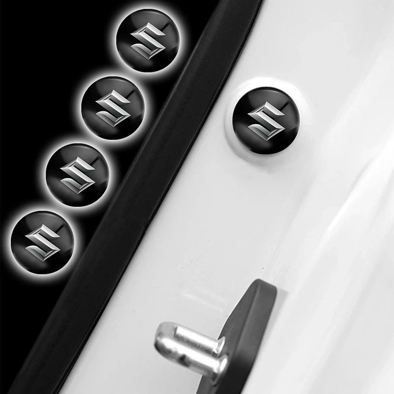 ملصقات إغلاق مضادة للصدمات لباب السيارة ، عازلة عازلة للصوت ، طوقا لسوزوكي جيمني ، غراند فيتارا ، SR4 ، سويفت ، ألتو