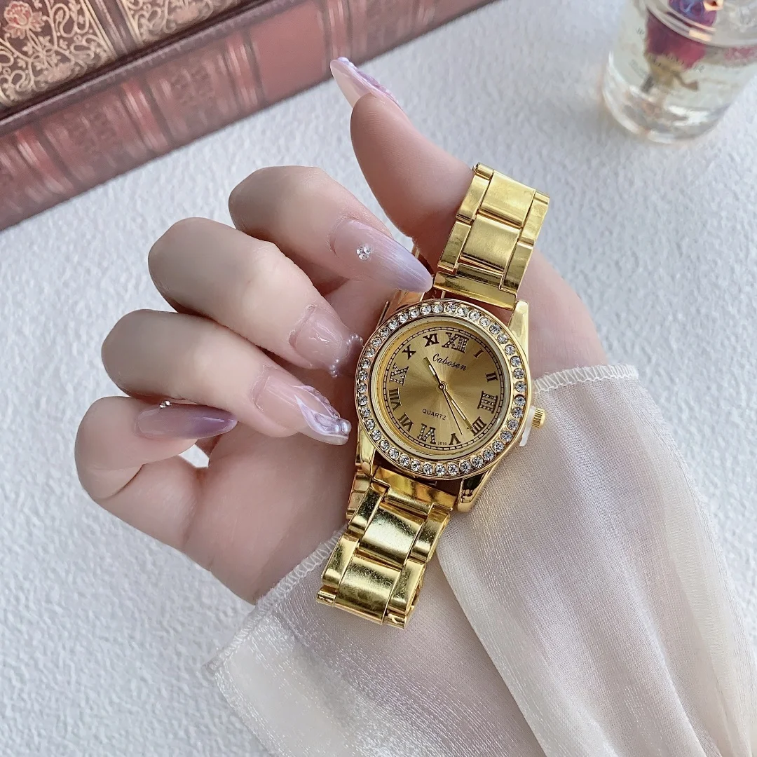 

Женские часы Аналоговые кварцевые женские наручные часы с изящными золотыми модными часами для маленьких запястий Женский дизайнер Элегантный Dre