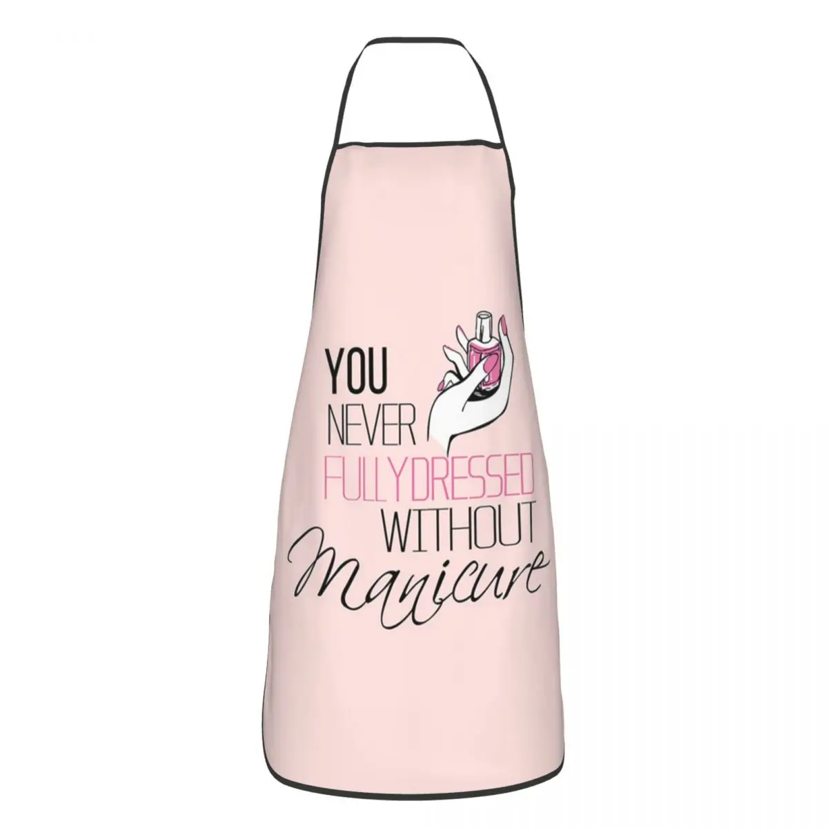 Custom Nail Polish Quotes Apron Women Men Manicure Manicurist Adult Unisex Kitchen Chef Bib Tablier Cuisine Cooking Baking