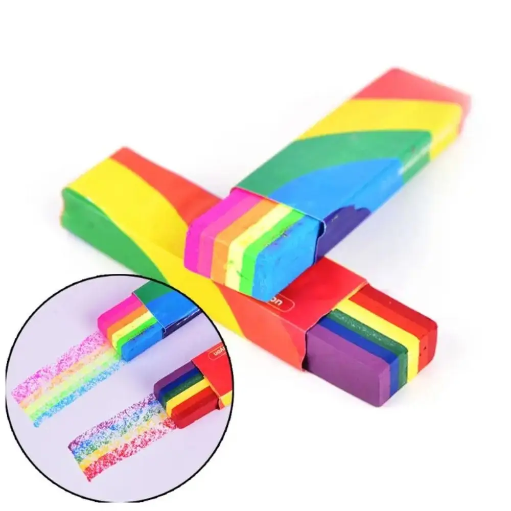 Paraffin Rainbow Face Paint Stick Washable Fluorescent Art Painting Makeup Pen Easy To Clean Safe Face Paint Pigment Crayons