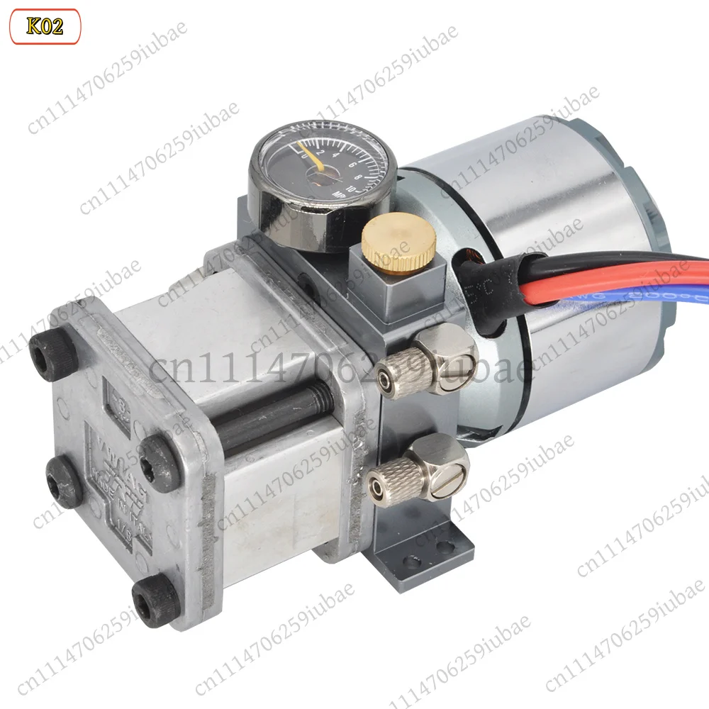 10MPa 5055 Hydraulic Oil Pump Low Noise Motor Pressure Regulating Valve For 1/12 RC Excavator Metal Gear Pump Parts