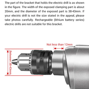 Square Bohrer -Adapter, Bit -Fixing -Unterstützung, professionelle Fixierscheibe, Bit -Mortiser für manuelle elektrische Bohrer 8 Hauptverkaufsadapter Drill Square Hole - №3