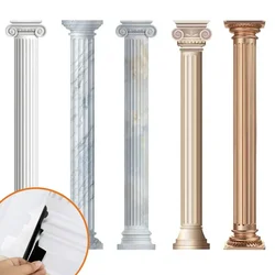 1 Pcs Decoration Stickers 3D Roman Column Wallspaper Home TV Sofa Background Wall Bedroom Bar Bookshop Office Decor