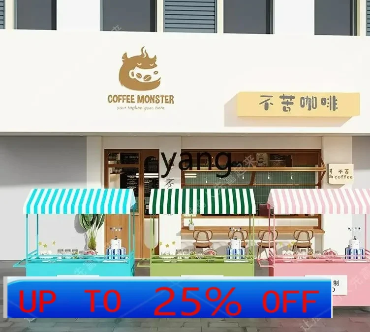 

LH wrought iron stall trolley mobile Internet celebrity outdoor promotion float