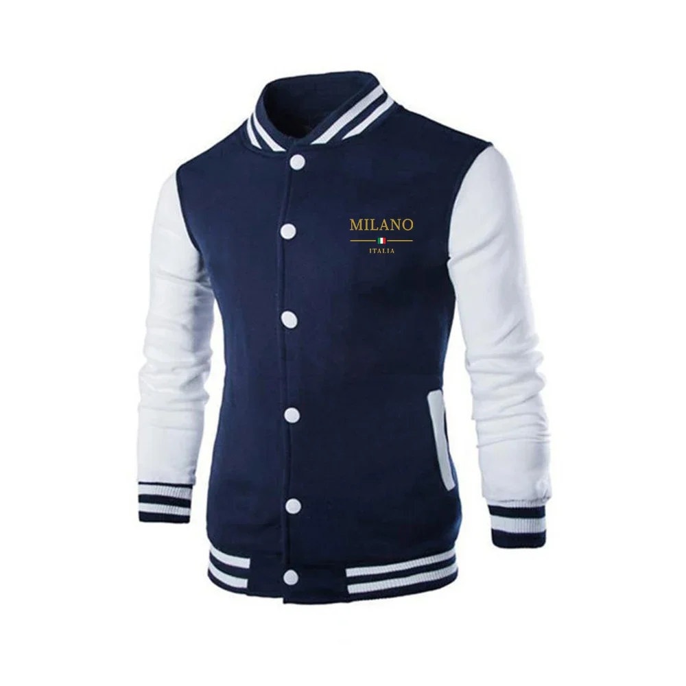 Chaqueta de Color Sólido Negro, Gris y Blanco, Ropa Holgada de Gran Tamaño para Hombre y Mujer, Uniforme de Béisbol, Chaqueta de Calle, Chaqueta Cálida de Forro Polar Suave