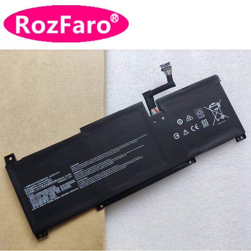 RozFaro For Msi Modern15 A10RB A10RAS A4MW 041TW Battery BTY-M491 MS-1551 1552 Summit B15 A10M A10RD A11MU A11SBL A5M Prestige14