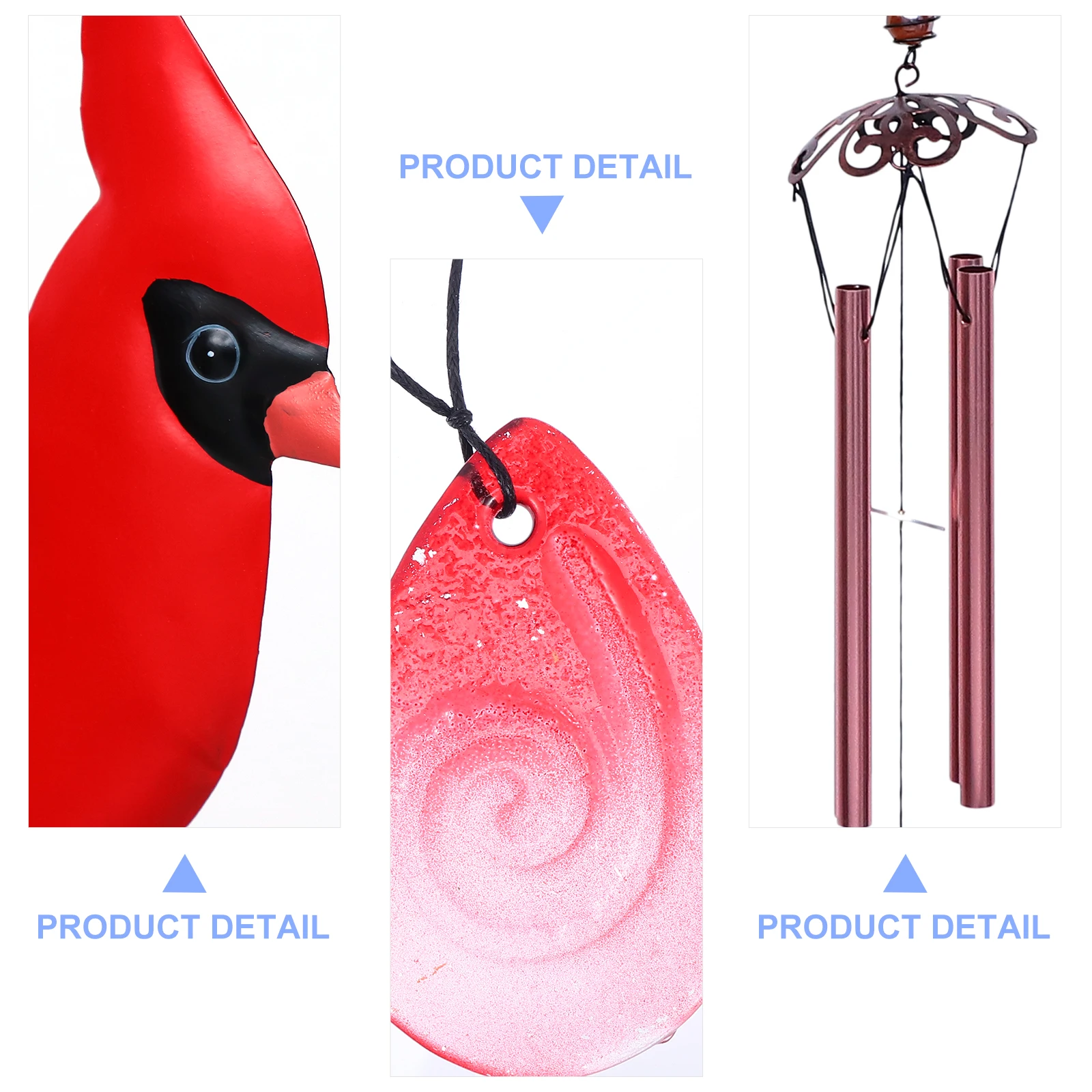 

1pc Creative Bird Chime Pendant Iron Hanging Decor Ornament For Decoration Wind Bell Pendant Iron Wind Chimes