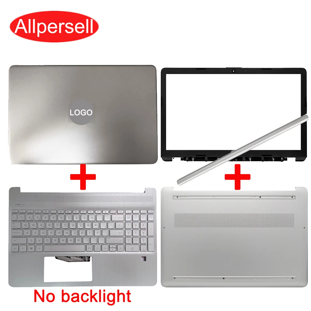 

Set for HP 15-DY 15-EF TPN-Q222 Q230 Screen Back case Frame Palm Rest Keyboard Bottom Shell hinge cover