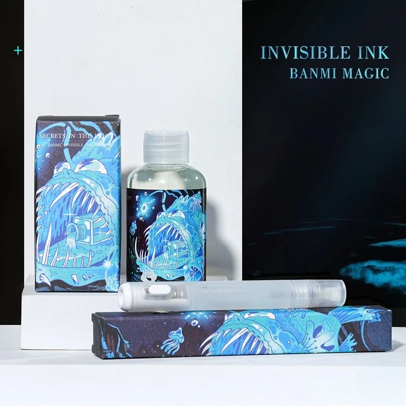 18 مللي/50 مللي حبر غير مرئي حبر فلورسنت عالي السطوع آمن وغير سام لعبة فك تشفير الرسم على الجدران