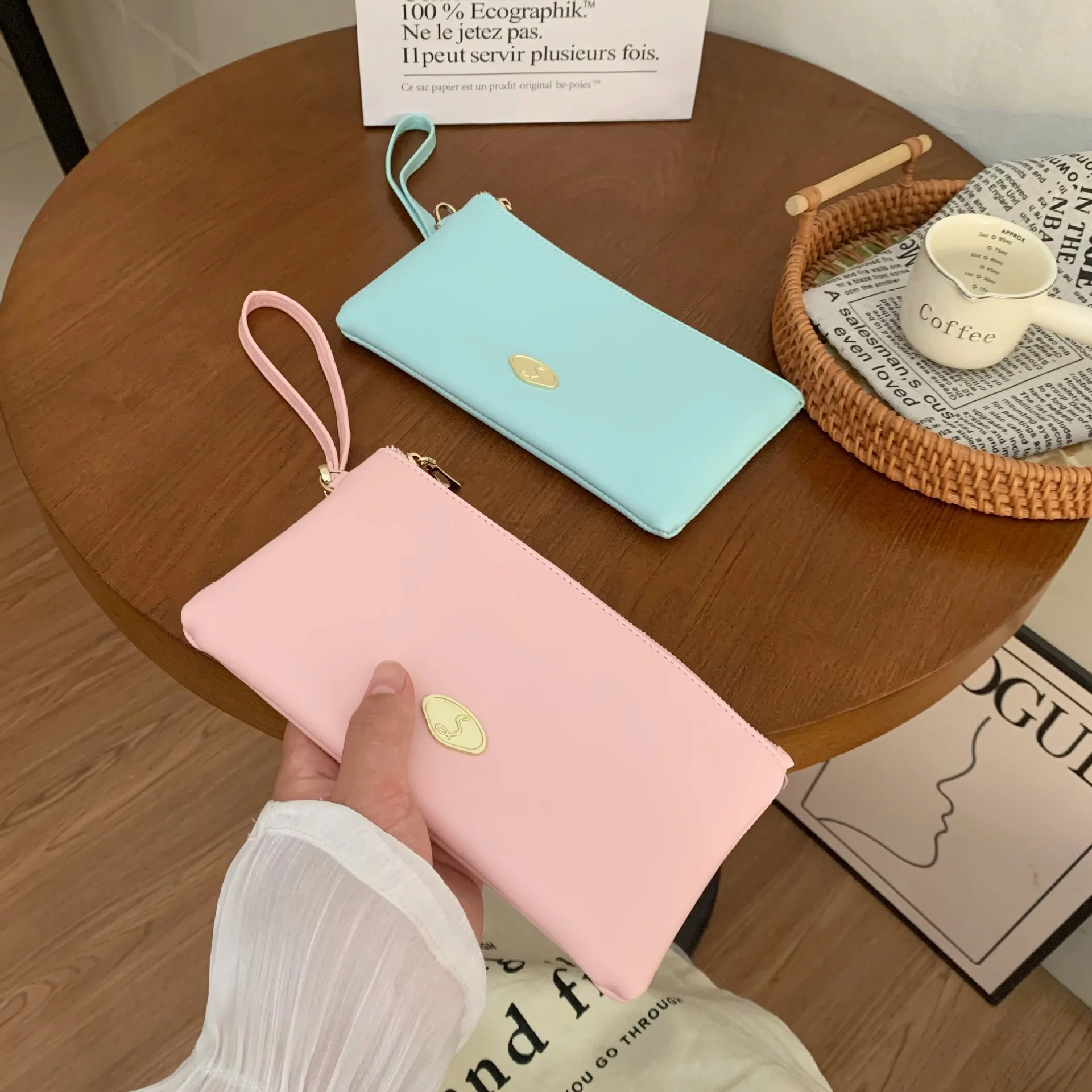 

Женский кошелек, длинный кошелек, студенческий коллектор, ручная веревочная сумка