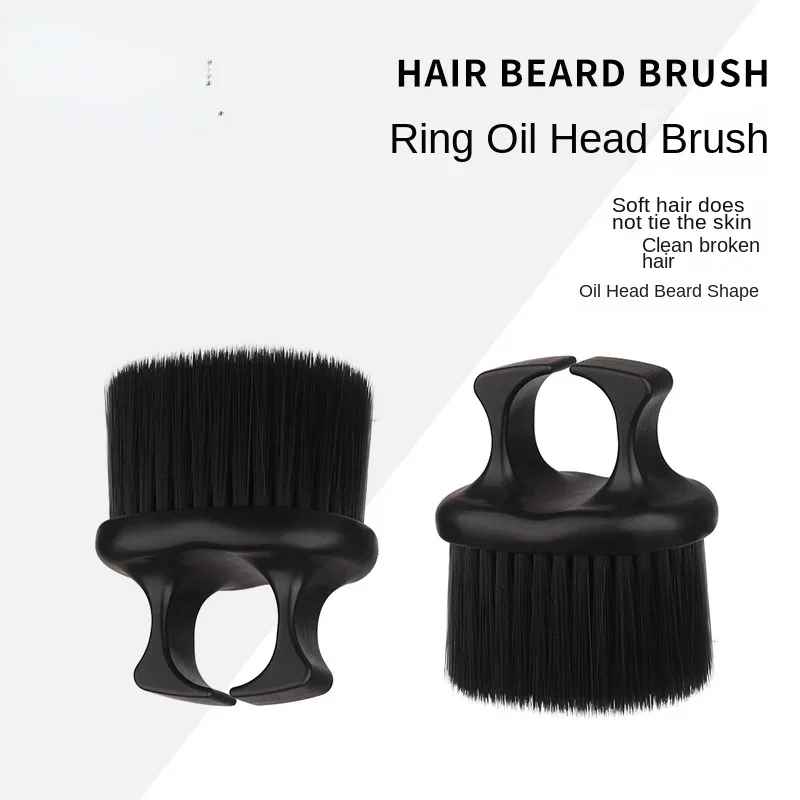 Kapperszaak Ring Haar Kam Nylon Zachte Baard Borstel Mannen Scheerborstel Haar Knippen Gebroken Reinigingsborstel Kappers Styling Tool