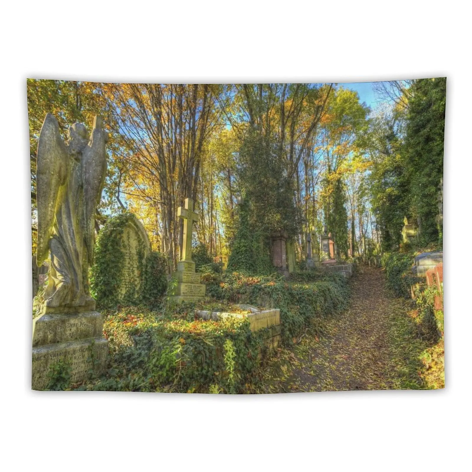 

Highgate Cemetery London Tapestry Wall Decor Hanging Bedroom Decoration Aesthetic Decoration Home Decor Aesthetic Tapestry