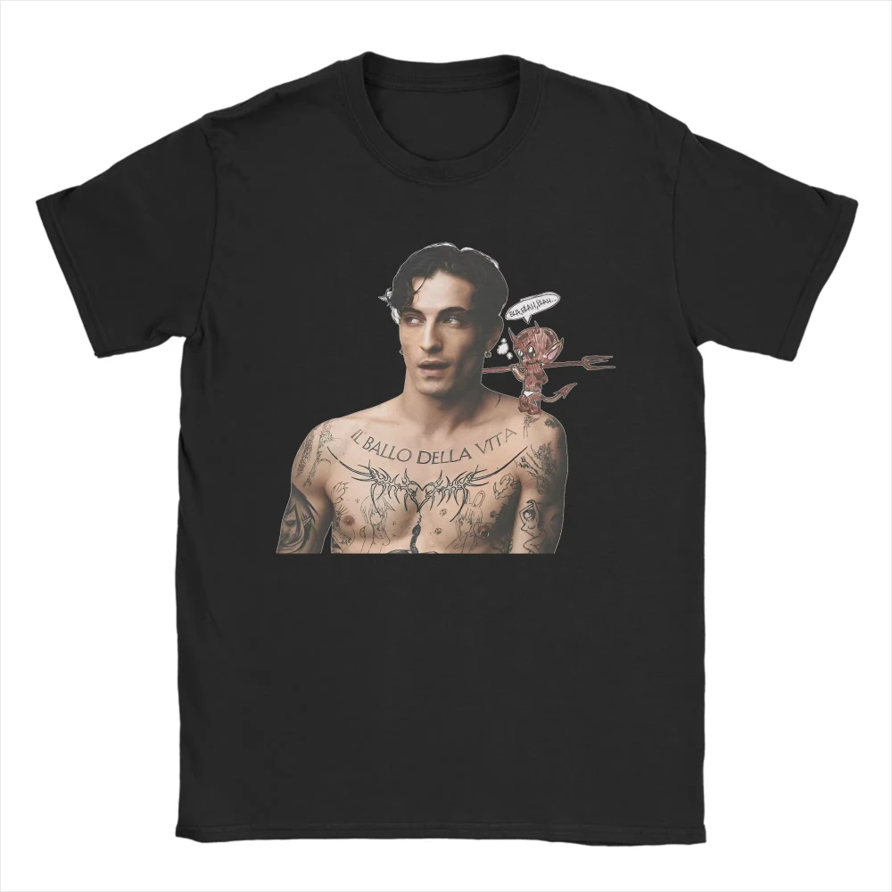 

Harajuku T-Shirt Summer Singer DAMIANO DAVID Fashion Men Women TShirt Il Ballo Della Vita Tattoo Cotton Y2K Short Sleeve Clothes