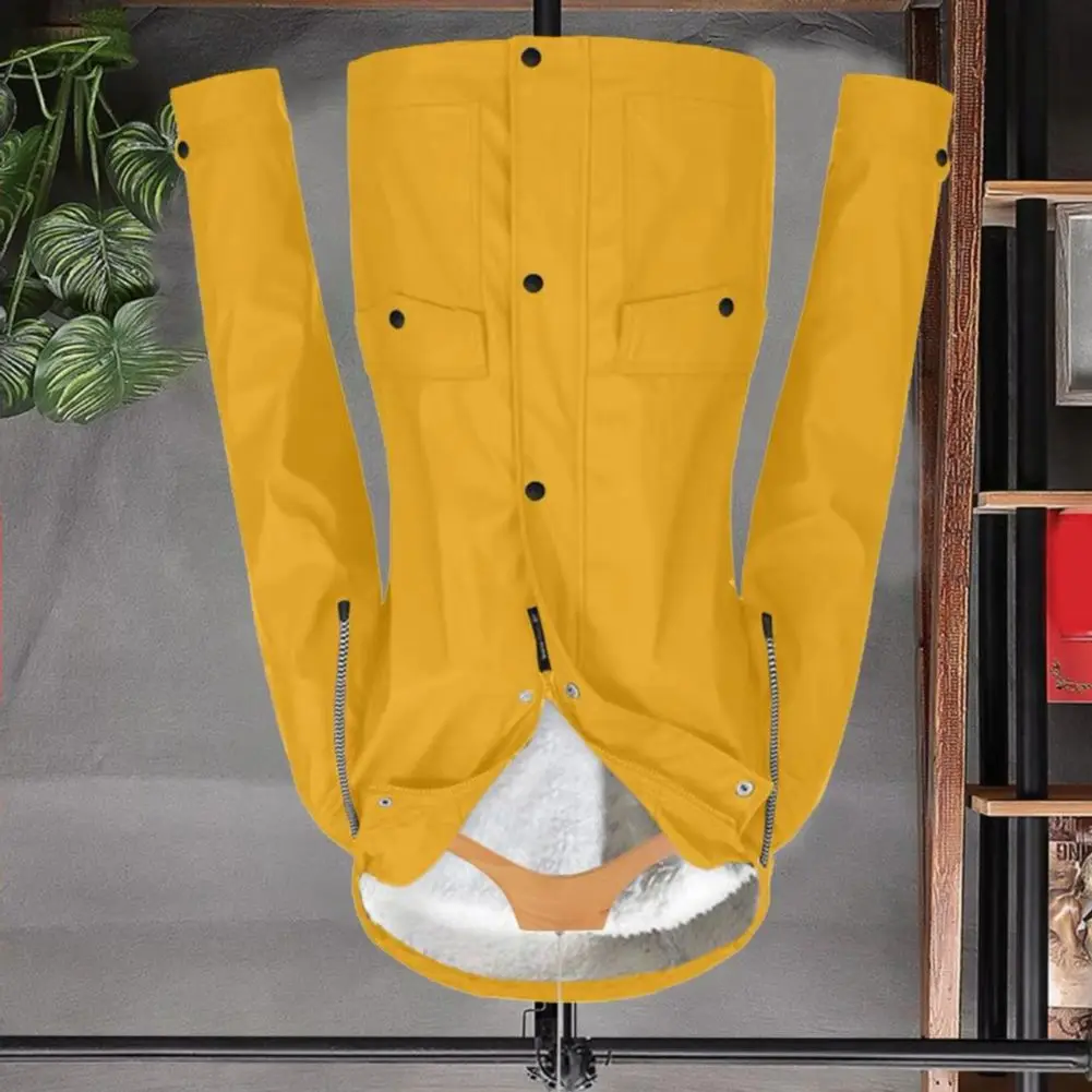 Women Winter Coat Fleece-lined Hooded Press Button Zipper Closure Outerwear Mid Length Plus Size Parka Warm Down Jacket