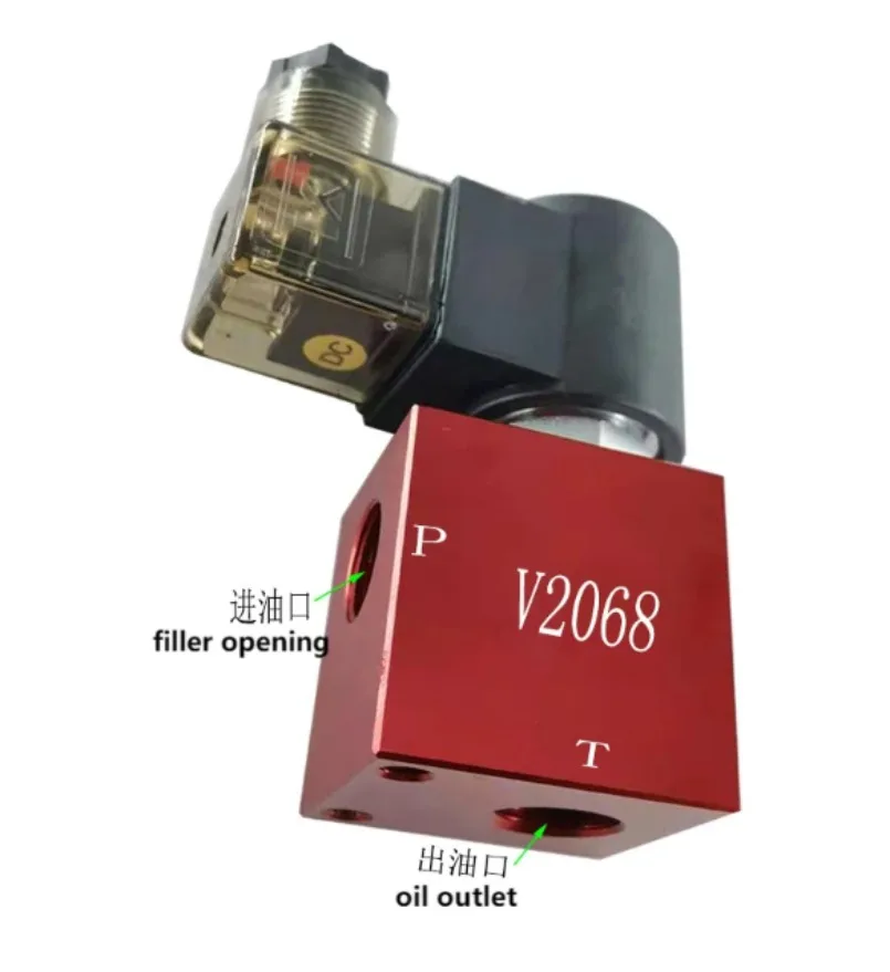 

Hydraulic Cartridge Valve Oil Circuit Block V2068 Pressure Relief Check Valve DC24V