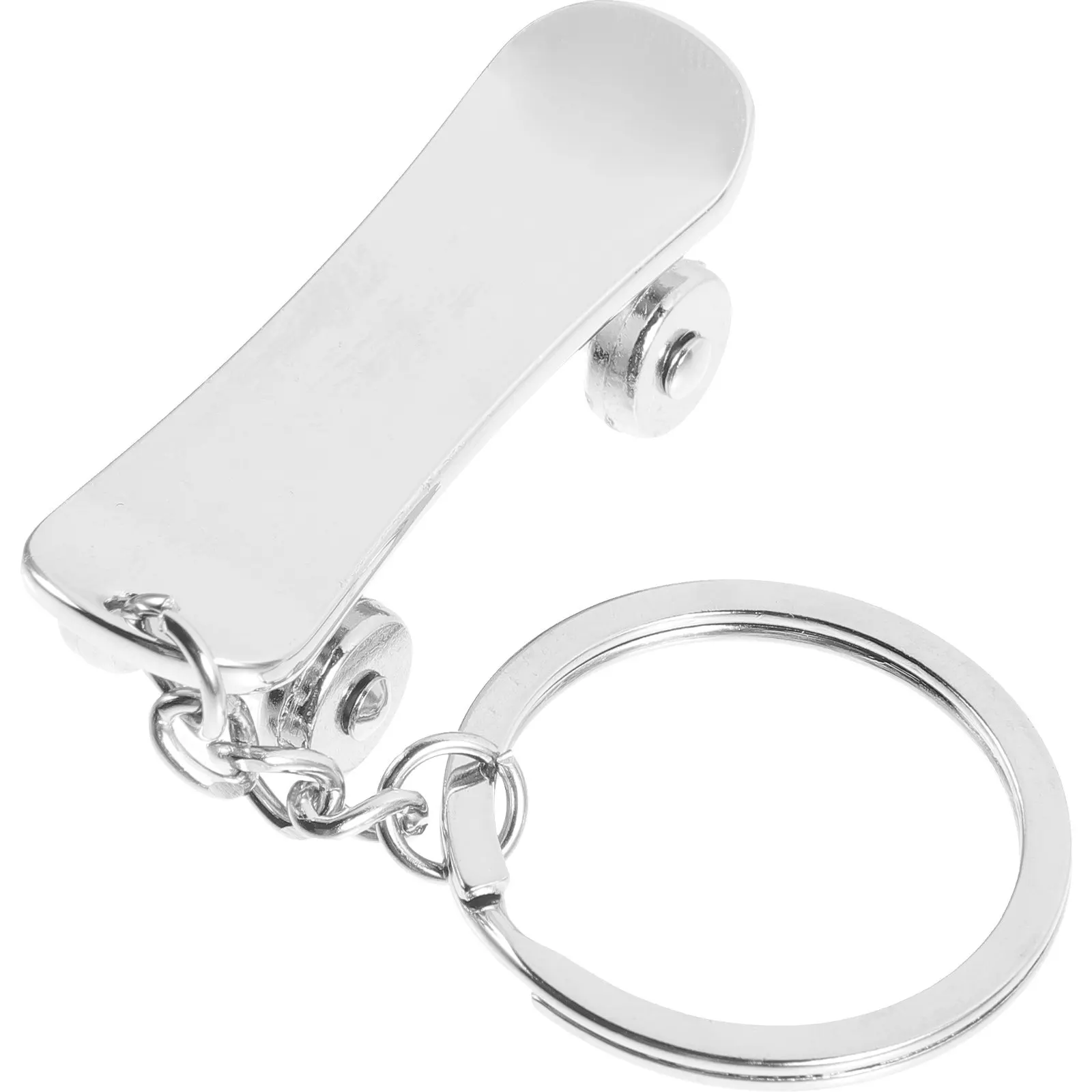 Skateboard Keychain Pendant Exquisite Zinc Alloy Skateboard Shape Decorative Hanging Keychain Retro Sports Keepsake
