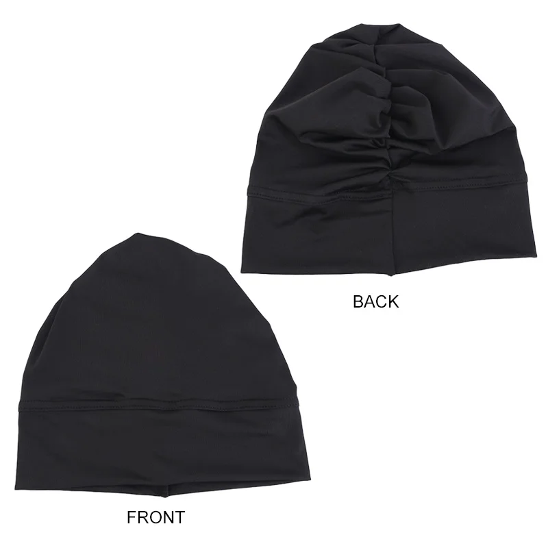 2 TEILE/LOS Solide Muslimischen Turban Hut Hijab Caps Islamischen kopftuch Motorhaube Indien Hüte Weibliche Headwrap Turbante Mujer frauen Hijabs – Detail 1