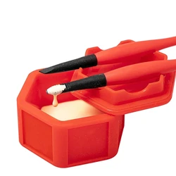 Pod & 3 Micro  Brushes for w/ Multi Purpose Sealable Lid/Glue Brush Hol