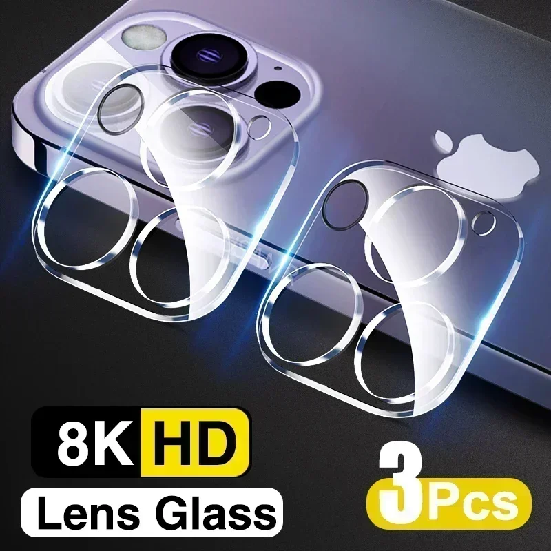 3 Stück Full Cover Kamera Objektivs chutz für iPhone 13 14 15 Pro Max 12 Mini Kamera gehärtetes Glas auf iPhone 14 plus 11 Pro Objektiv