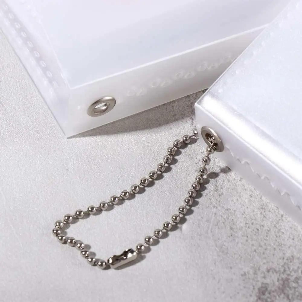 Transparent Cute Card Holder Frosted cover Photo Collection Memory Gift Photo Album Bag Pendant Key Chain Album Key Ring
