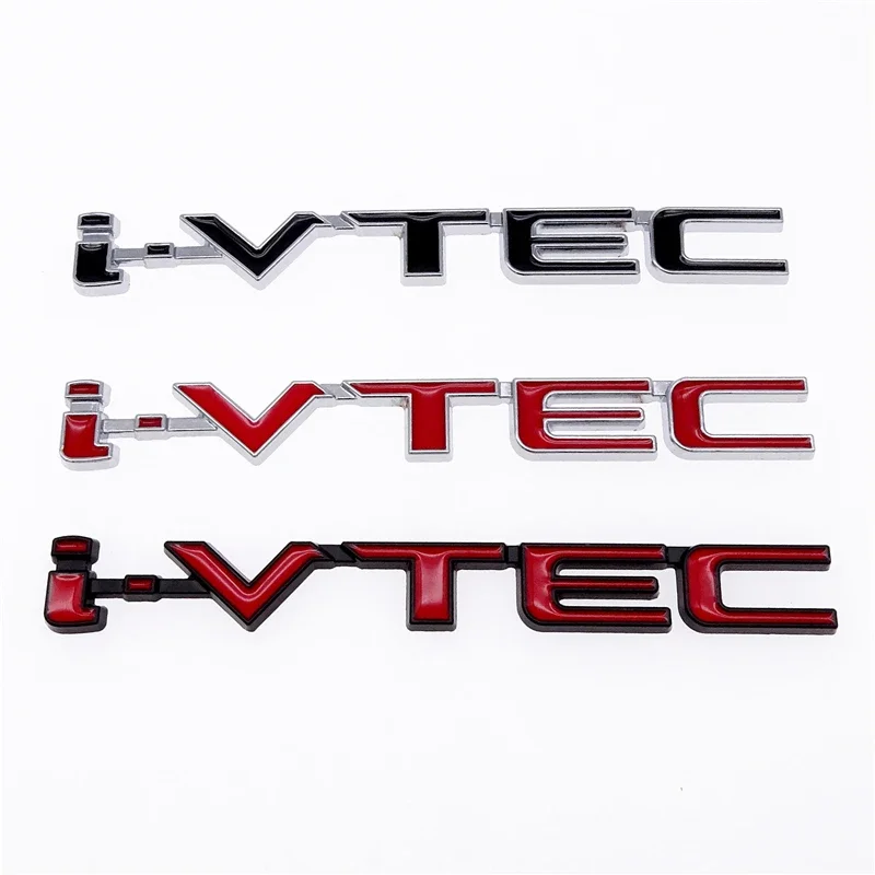 

1 Pcs 3D I-VTEC Logo Metal Car Styling Chrome Zinc Alloy Auto Body Badge Sticker for Civic Accord Insight