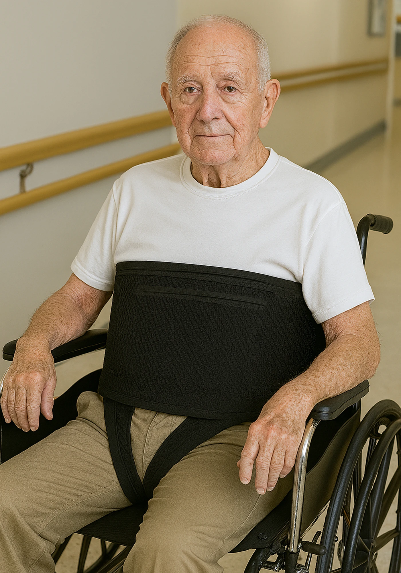 New Wheelchair Protective Belt Portable Version Weak Constitution Patient Old Man In A Wheelchair Sit Anti-slip Protective Belt