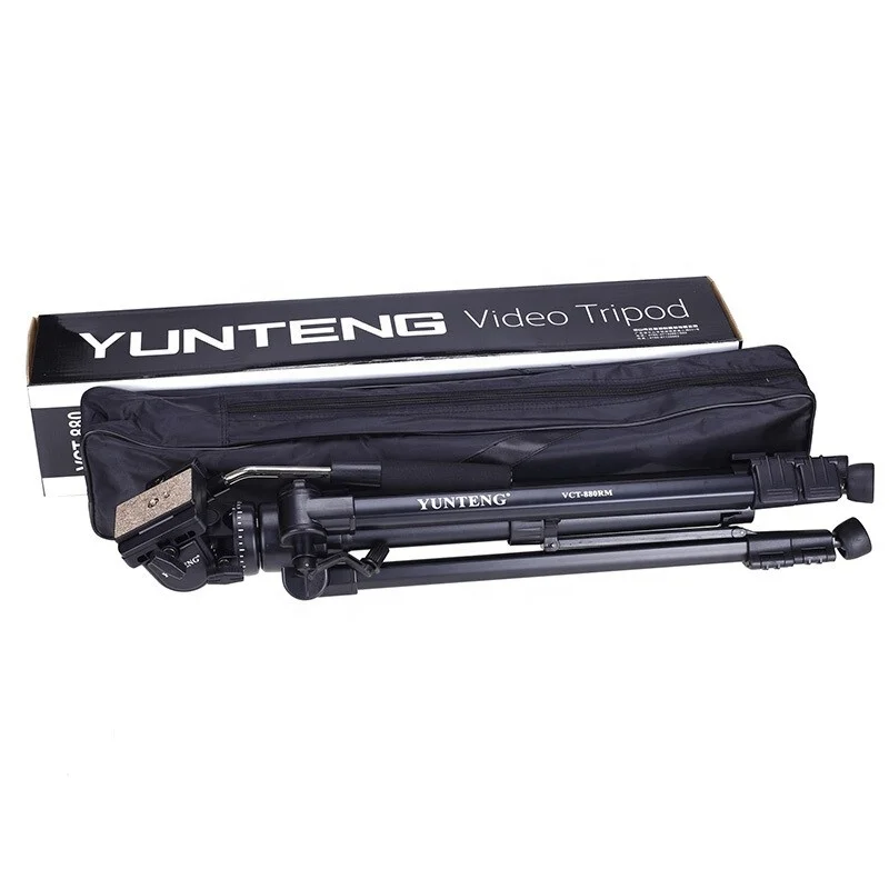 2025 رائجة البيع DF بالجملة الأصلي-Yunteng-Tripod المحمولة الألومنيوم ترايبود ل s Yunteng880 ترايبود مرن