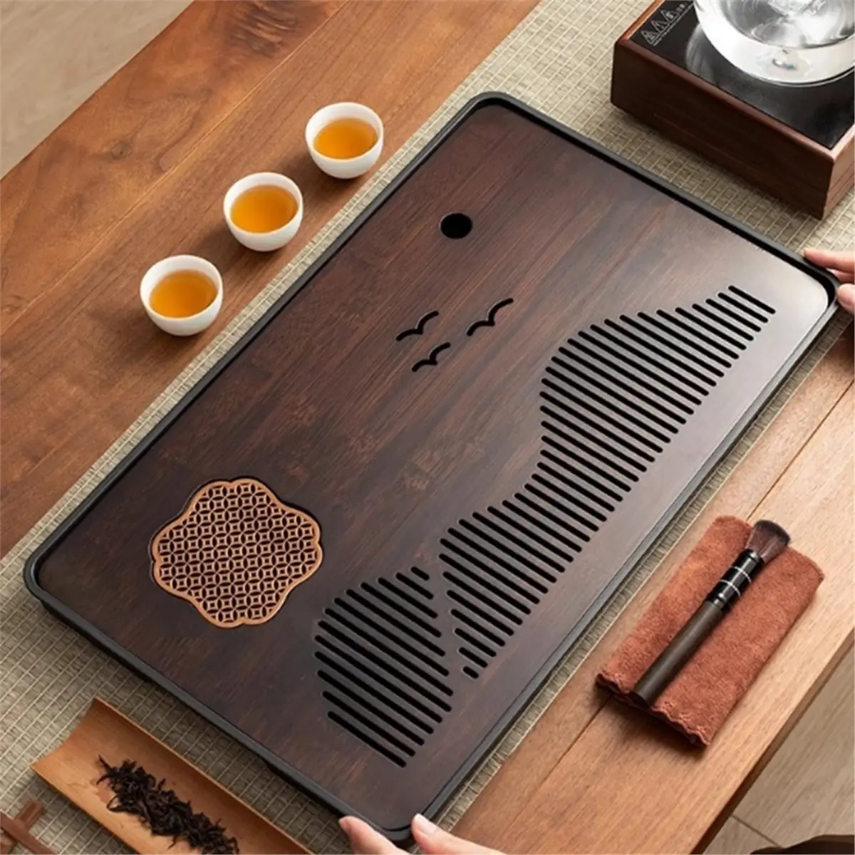 

Чайный поднос для дома, небольшой чайный сервиз для хранения воды, чайный сервиз, чайный поднос, поднос для сухого заваривания, поднос на платформе для чая, моря