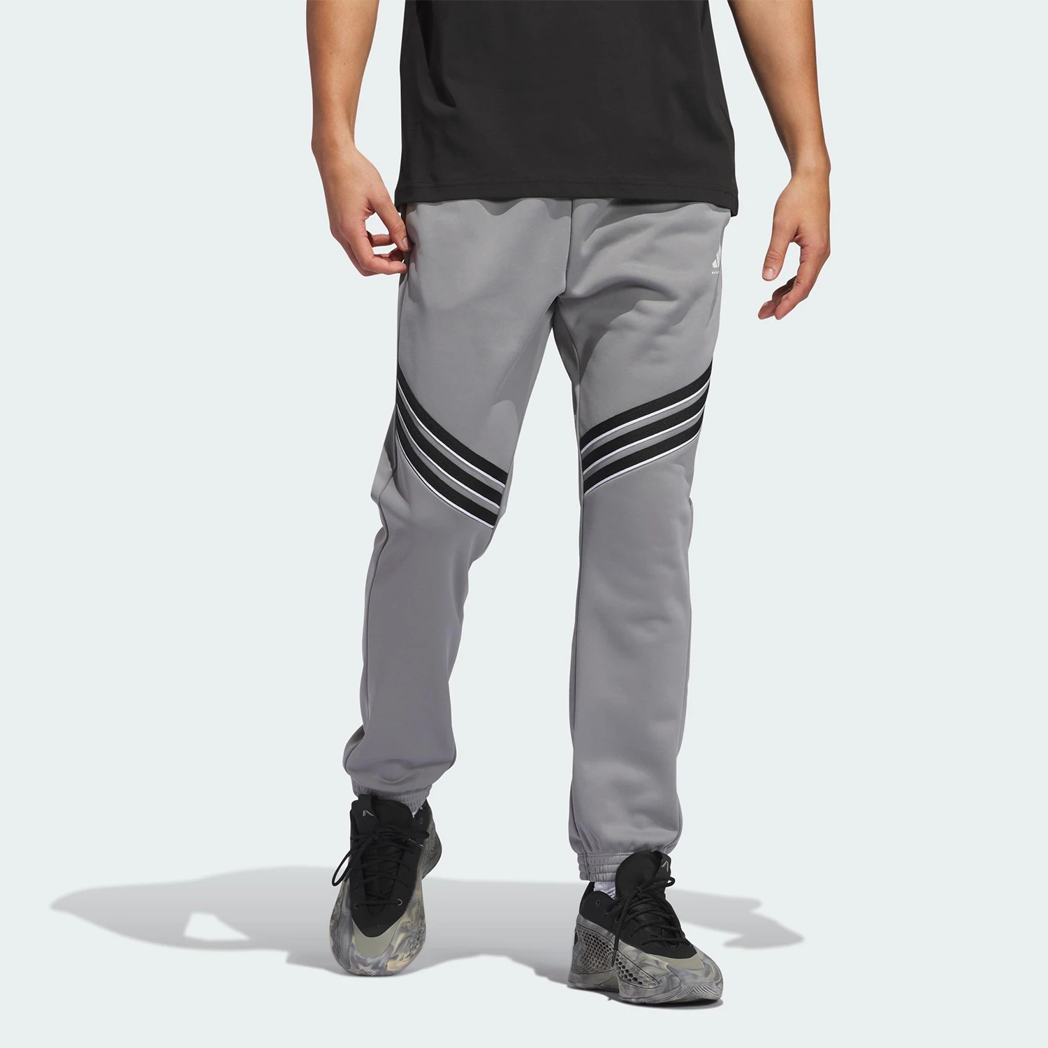 Adidas genuine Spring and Autumn men's loose fitting ankle knitted sports pants JN2495