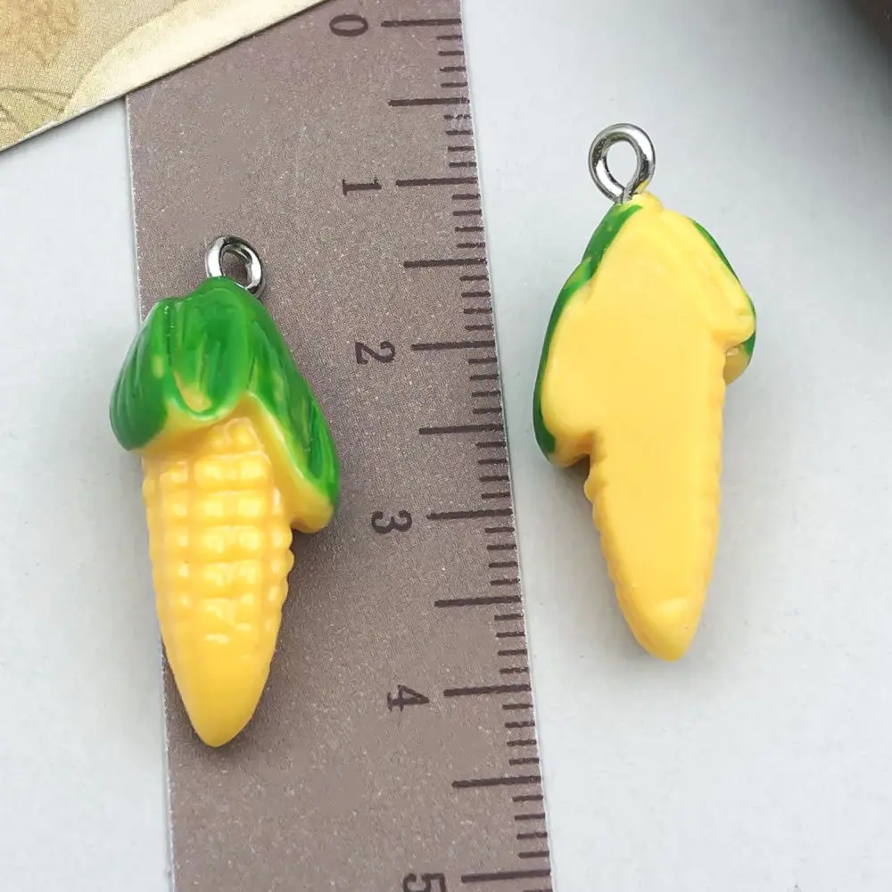 DIY Resin Food Vegetable Charms Simulation Miniature Flatback Pendants For Jewelry Making Keychain Earring Craft Decor