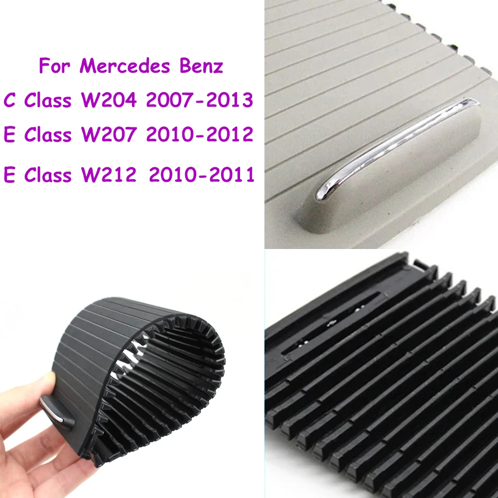 Center Console Cover Slide Roller Blind Cover Cup Holder For Mercedes Benz C Class W204 E Class W207 W212