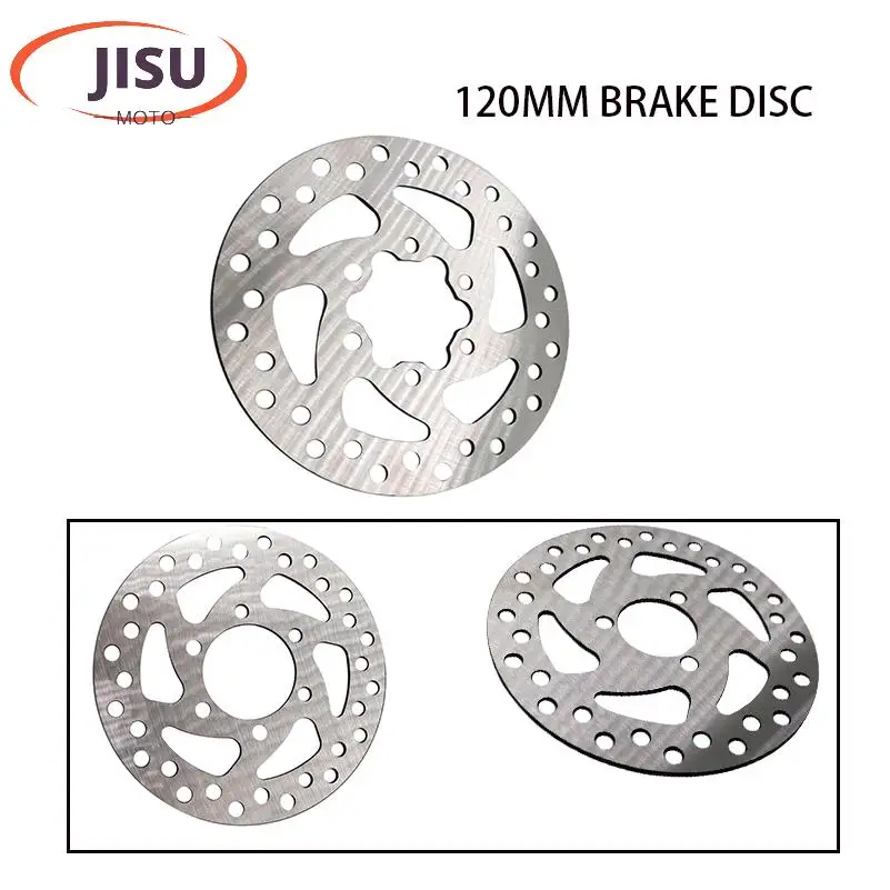 

Electric Scooter Cycling Disc Brake Rotor 120mm 3 Hole 6 Hole Brake Rotors with Screws Mounting Hole Spacing 33mm/44mm/48mm