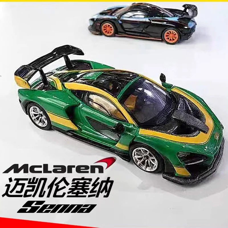 massdi  Diecast 1/64 Scale  765LT Alloy Car Model & SENNA GREEN MODEL BLUE MODEL