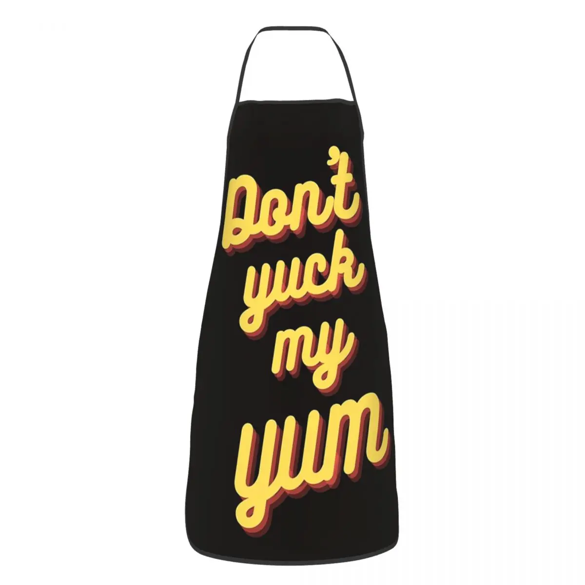 Tablier de cuisine Don't Yuck My Yum pour hommes et femmes, bavoir imperméable, chasuble de chef, livres de cuisine, peinture