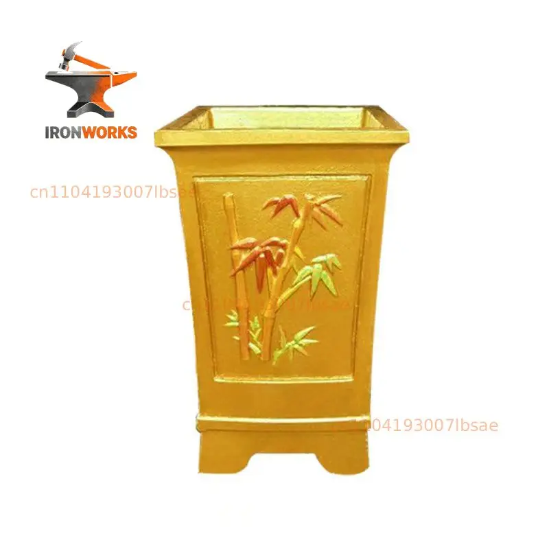 Height 46cm Flower Pot Mold Cement Four-corner Bonsai cast-in-place Model potted Plastic thickening