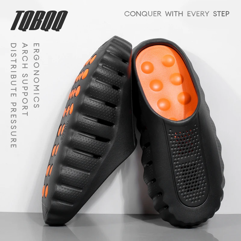 

Men's Lightweight Breathable Outdoor Casual Slippers Women's Summer Soft EVA Slides Female Male Couples Outdoor Street Sandals