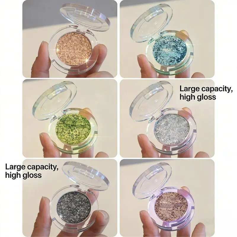 Ins Single-color High-gloss Sparkling Diamond Eyeshadow, Sparkling Stage Makeup Diamond Sparkling Single-color Eyeshadow