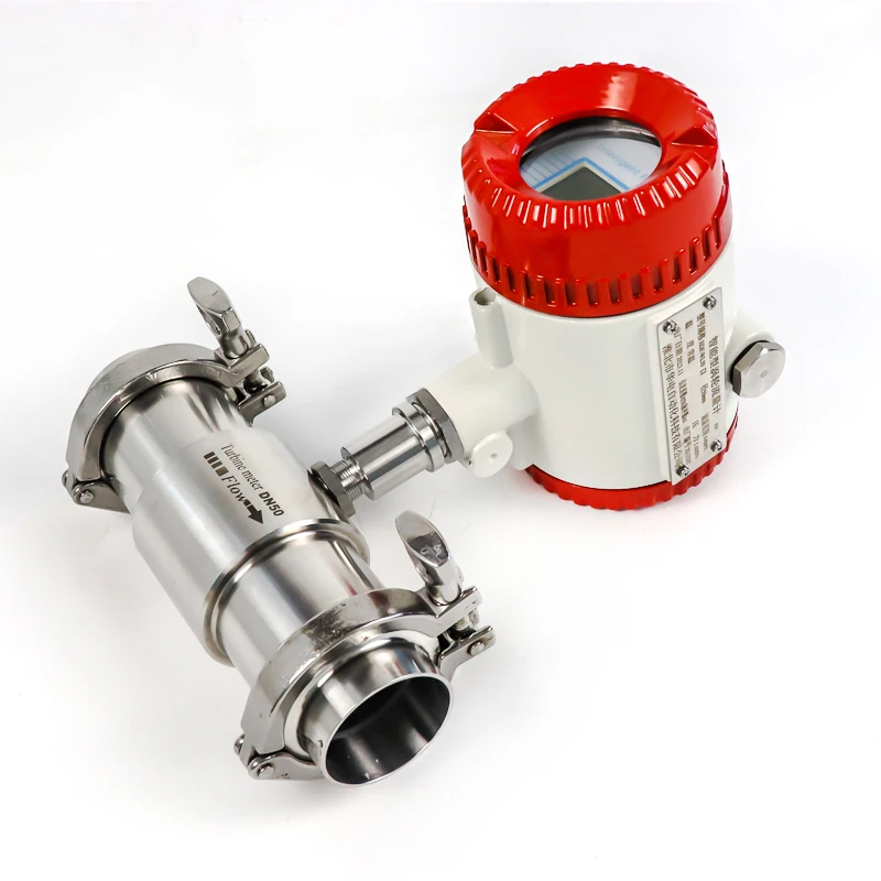 مقياس تدفق شفة مع توربينات من الفولاذ المقاوم للصدأ 304 للمياه/الزيت/الوقود/الديزل/الكحول الميثيل/نبض سائل نظيف 4-20mA #4