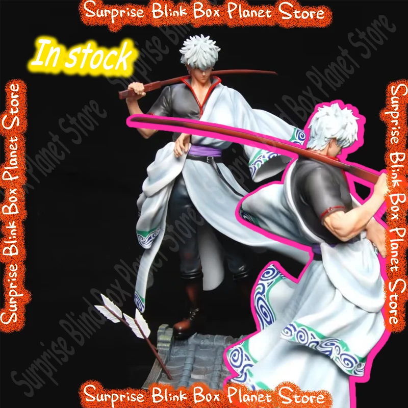 

GK Limited Edition Gintama Sakata Gintoki Action Figure Rooftop Scene Anime Collectible Model Statue Decor Fans Collectors Gifts