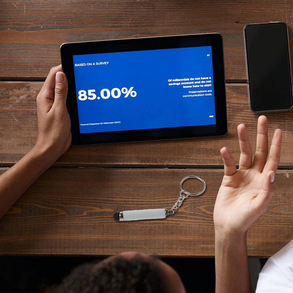 5 Pcs Portable Hand Pen Compatible Stylus Phone Pens Fine Plastic Key Chain for Electronic Devices