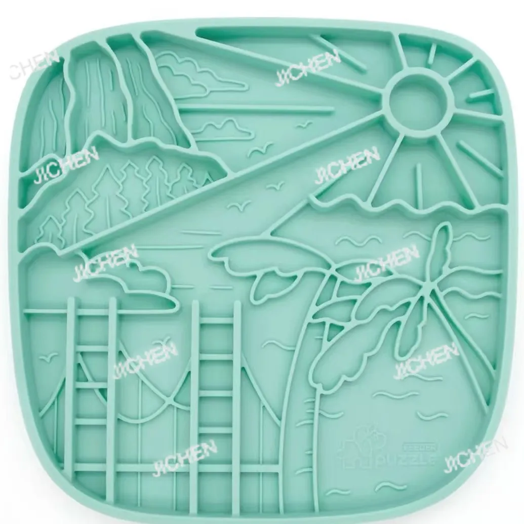 

Neu all-in-one silicone fun dopamine pet slow food bowl mat plump cats and dogs