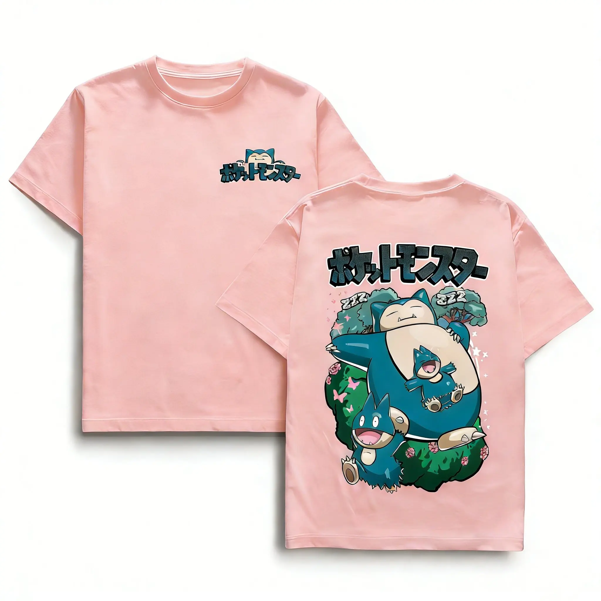 Pokemon Anime Graphic T Shirt Men Women 2026 Summer Y2k Short Sleeve Tee Casual Tops Snorlax Kawaii Streetwear Fashion - view 3